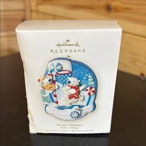 Hallmark Blue and White Christmas Ornament